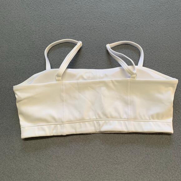 NWOT Gymshark White Bandeau Sports Bra Small B2A6Y - Picture 2 of 6